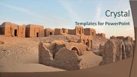  Presentation with christian - Cool new PPT theme with el-bagawat an early christian backdrop and a sky blue colored foreground