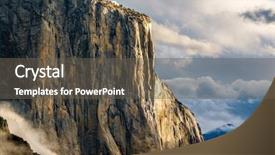  Presentation with yosemite - Colorful presentation design enhanced with up in yosemite national park backdrop and a tawny brown colored foreground