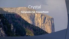  Presentation with yosemite - Audience pleasing slide set consisting of el capitan rock formation close-up in yosemite national park california usa backdrop and a gray colored foreground