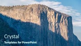  Presentation with yosemite - Amazing presentation design having el capitan rock formation close-up in yosemite national park california usa backdrop and a ocean colored foreground