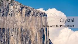  Presentation with yosemite - Colorful slide deck enhanced with el capitan rock formation close-up in yosemite national park california usa backdrop and a soft green colored foreground