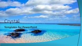  Presentation with lighthouse - PPT theme enhanced with el-cotillo-beach-and-toston background and a light blue colored foreground