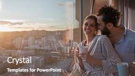  Presentation with young happy couple - Audience pleasing presentation consisting of el elemento - romantic happy young couple enjoying backdrop and a  colored foreground