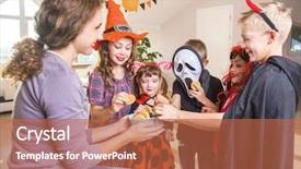  Presentation with kids - Audience pleasing slide deck consisting of el filibusterismo - merry kids ask backdrop and a  colored foreground