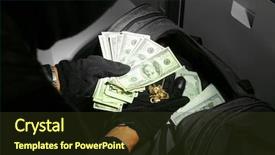  Presentation with safe - PPT theme featuring el filibusterismo - thieves stealing money from safe background and a tawny brown colored foreground