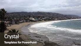  Presentation with laguna beach - Presentation theme with located in southern orange county background and a tawny brown colored foreground