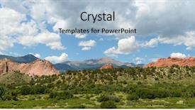  Presentation with colorado - Audience pleasing presentation theme consisting of el paso - panoramic view of the garden backdrop and a light blue colored foreground