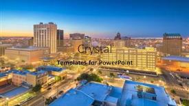  Presentation with texas - Presentation consisting of el-paso-texas-usa-downtown background and a gold colored foreground