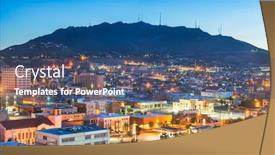  Presentation with texas - Cool new presentation design with el-paso-texas-usa-downtown backdrop and a ocean colored foreground