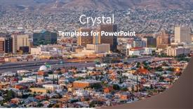  Presentation with mexico city - Presentation design consisting of el-paso-texas-usa-downtown background and a gray colored foreground