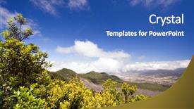  Presentation with odontology 3d view - Amazing presentation theme having el pilar over el paso backdrop and a ocean colored foreground