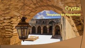  Presentation with middle east - Theme consisting of el qamar in mount lebanon background and a tawny brown colored foreground