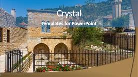  Presentation with middle east demographic - Cool new theme with el qamar in mount lebanon backdrop and a teal colored foreground