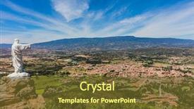  Presentation with jesus - Presentation design consisting of el santo and his jesus background and a tawny brown colored foreground