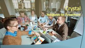  Presentation with project - Beautiful PPT theme featuring elaborate - elaboration of project backdrop and a violet colored foreground