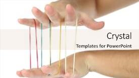  Presentation with rock band hands - Presentation theme consisting of elastic bands on hands isolated background and a lemonade colored foreground