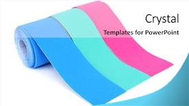  Presentation with therapeutic - Amazing slide set having elasticity - some rolls of elastic therapeutic backdrop and a white colored foreground