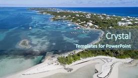  Presentation with bahamas - Audience pleasing slide set consisting of elbow cay in abaco bahamas backdrop and a ocean colored foreground