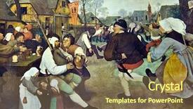  Presentation with feast - Amazing presentation theme having elder 1525-1569 feast day backdrop and a tawny brown colored foreground