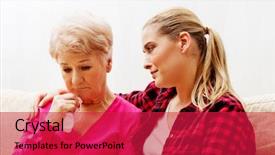  Presentation with solemnity of mother mary of god - Beautiful slide deck featuring elder law - mother and daughter sitting backdrop and a red colored foreground