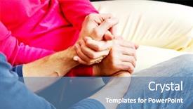  Presentation with mother son flowers - Cool new PPT theme with elder law - mother and son sitting backdrop and a  colored foreground
