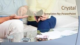  Presentation with elderly malnutrition - PPT layouts having elderly couple counting euro money background and a lemonade colored foreground