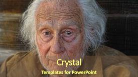  Presentation with elderly depression - Cool new presentation theme with elderly depression - nice outdoor portrait backdrop and a tawny brown colored foreground