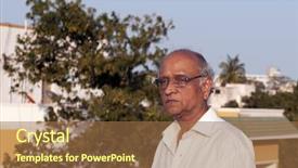  Presentation with indian borders - Slides consisting of elderly depression - senior indian man looking very background and a coral colored foreground
