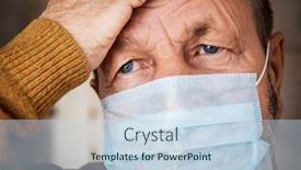  Presentation with headache - Beautiful theme featuring elderly-man-in-a-medical backdrop and a sky blue colored foreground