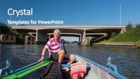  Presentation with boat river - Amazing slide set having small jars with homemade food backdrop and a dark gray colored foreground