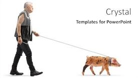  Presentation with leather - Theme with elderly-man-in-leather-vest background and a  colored foreground