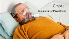  Presentation with sleeping - PPT layouts featuring elderly-man-lying-on-bed background and a white colored foreground