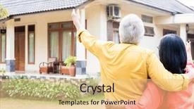  Presentation with residential - Presentation featuring change ownership - elderly man pointing background and a lemonade colored foreground