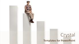  Presentation with elderly - Colorful PPT layouts enhanced with elderly-man-sitting backdrop and a sky blue colored foreground