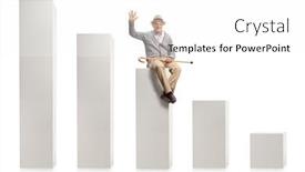  Presentation with elderly - Amazing slide deck having elderly-man-sitting backdrop and a white colored foreground