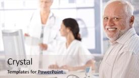  Presentation with waiting room - Colorful PPT theme enhanced with examination at doctor's room backdrop and a lemonade colored foreground