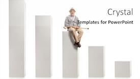  Presentation with cane - Presentation enhanced with elderly-man-with-a-cane background and a white colored foreground