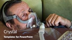  Presentation with covid coronavirus - Audience pleasing slide deck consisting of elderly-man-with-the-covid backdrop and a tawny brown colored foreground