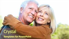  Presentation with black couple having fun - Amazing presentation theme having elderly person falls - happy senior couple having backdrop and a  colored foreground