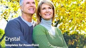  Presentation with senior couple - Amazing slides having elderly person falls - happy senior couple in love backdrop and a  colored foreground