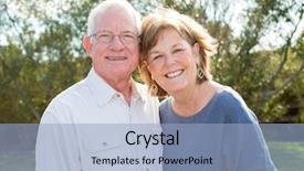  Presentation with love of nature - Cool new PPT theme with elderly person falls - happy senior mature couple backdrop and a  colored foreground