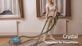  Presentation with elderly woman in nursing - Cool new presentation theme with elderly woman doing woman chores backdrop and a  colored foreground
