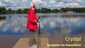  Presentation with haircut - Theme enhanced with elderly-woman-with-a-short background and a violet colored foreground