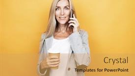  Presentation with long hair - PPT layouts enhanced with elderly-woman-with-long-hair background and a yellow colored foreground