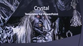  Presentation with wizard - Cool new presentation with eldery - scary wizard halloween horror film backdrop and a wine colored foreground