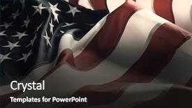  Presentation with american flag - Presentation with election day - american flag background background and a dark gray colored foreground