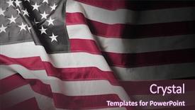  Presentation with american flag - Presentation consisting of election day - american flag background background and a tawny brown colored foreground