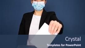  Presentation with election - Slides featuring election-in-the-context background and a ocean colored foreground