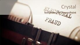  Presentation with fraud - Amazing PPT layouts having electoral-fraud-phrase-written backdrop and a sky blue colored foreground