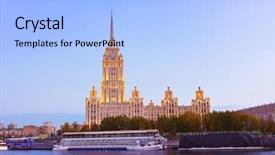  Presentation with royal - PPT layouts with electric boat - hotel ukraine radisson royal background and a light blue colored foreground